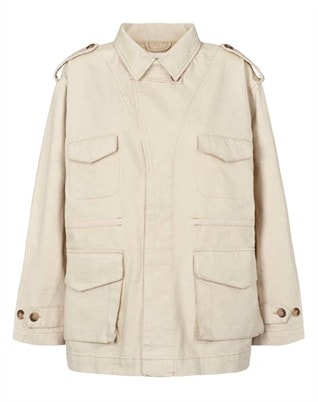 Feodora Denim Ecru Defense Jakke - Ecru